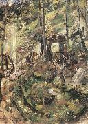 Lovis Corinth, Walchensee, Springbrunnen